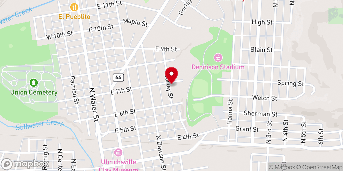 Map showing location of Living Waters Church