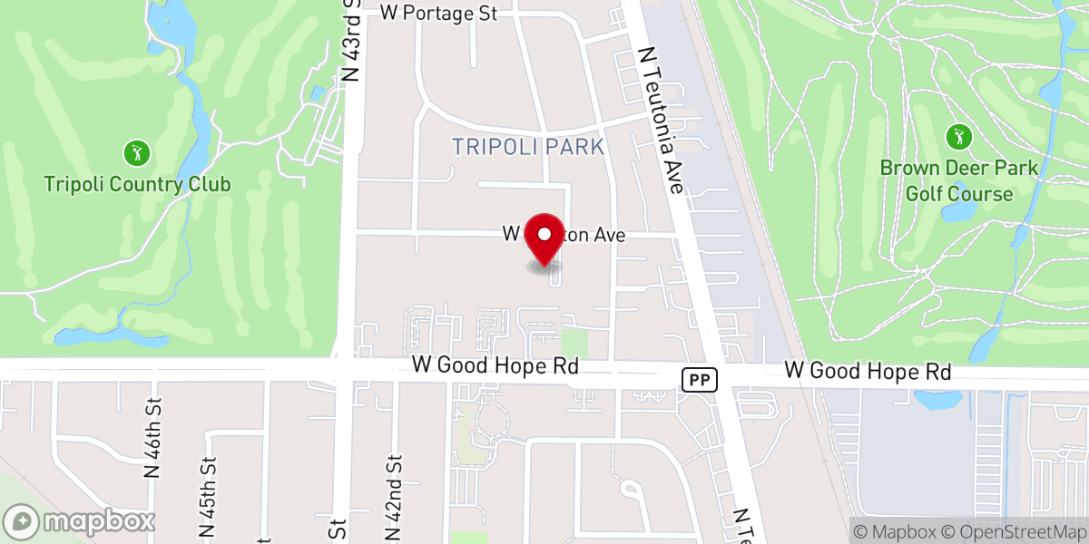 Map showing location of Loving Shepherd Lutheran Church