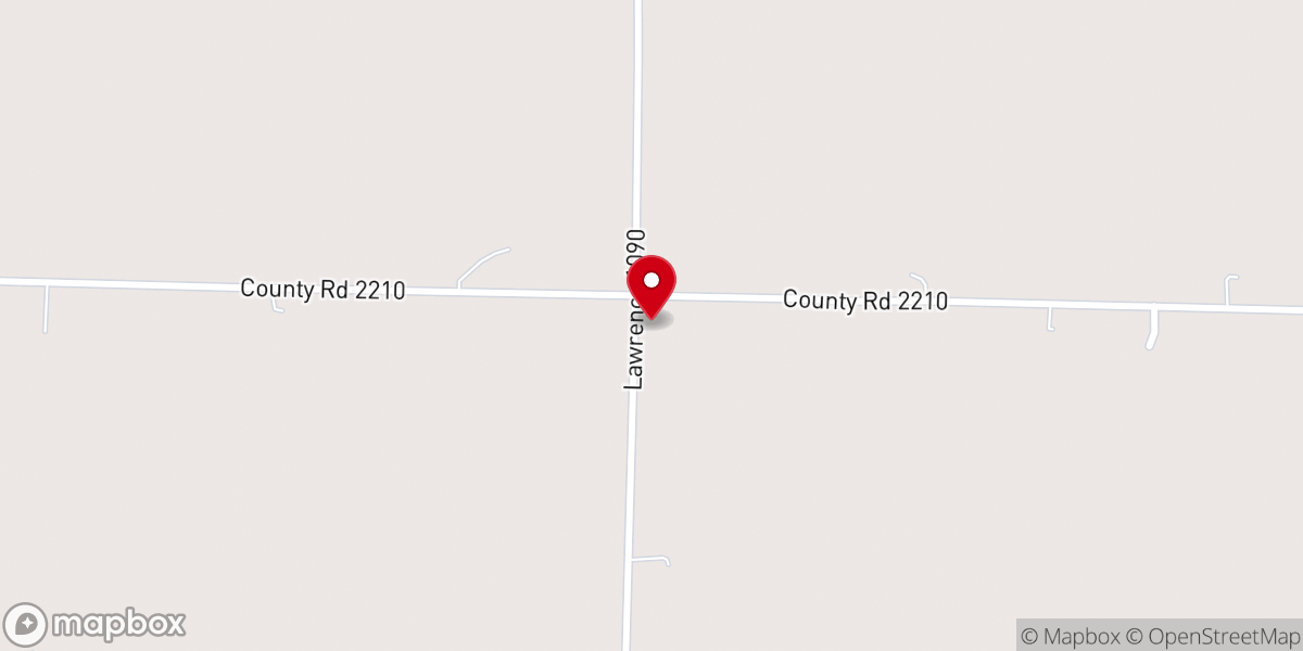 Map showing location of Liberty United Methodist Church