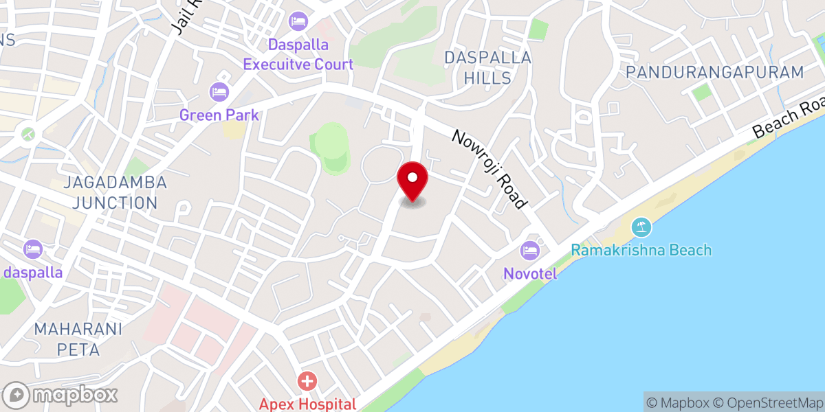 Map showing location of Jubliee Home