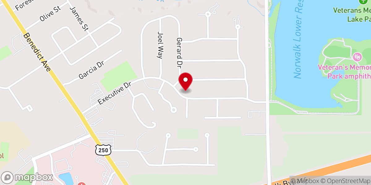 Map showing location of St Paul Rectory