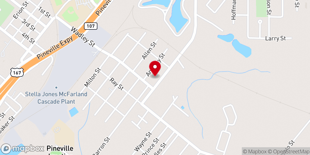 Map showing location of Gethsemane Christian Church