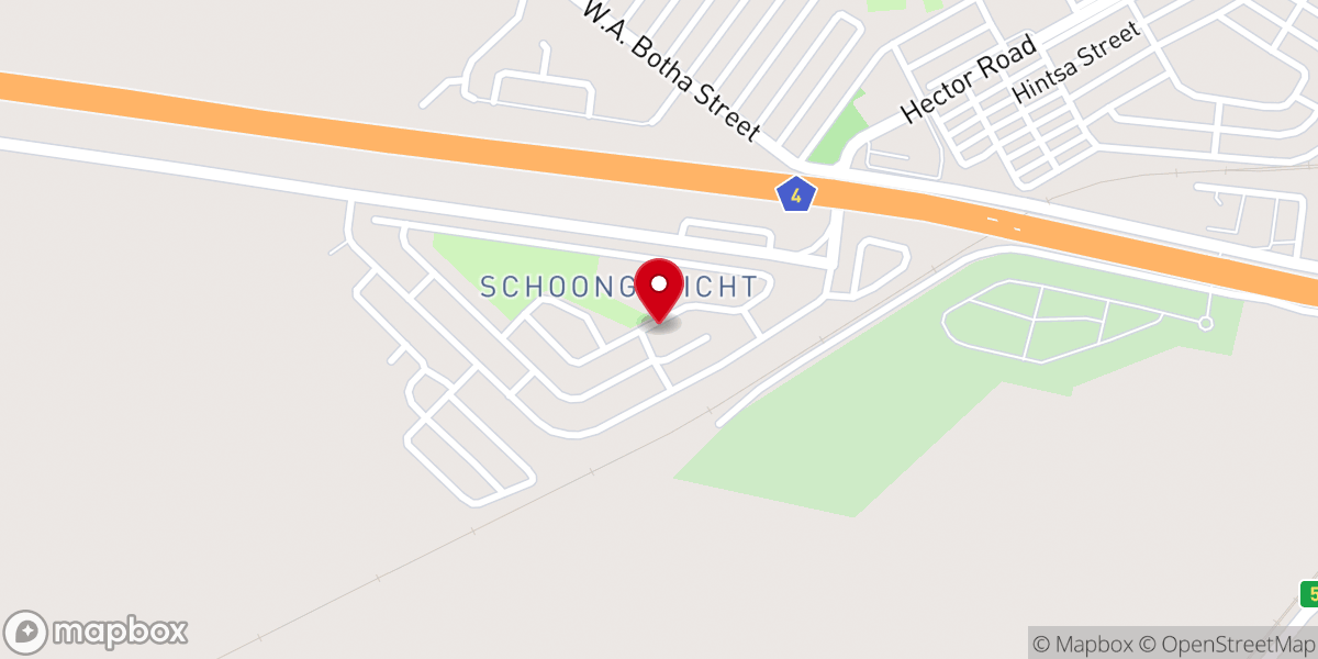 Map showing location of New Apostolic Church Schoongezicht Congregation
