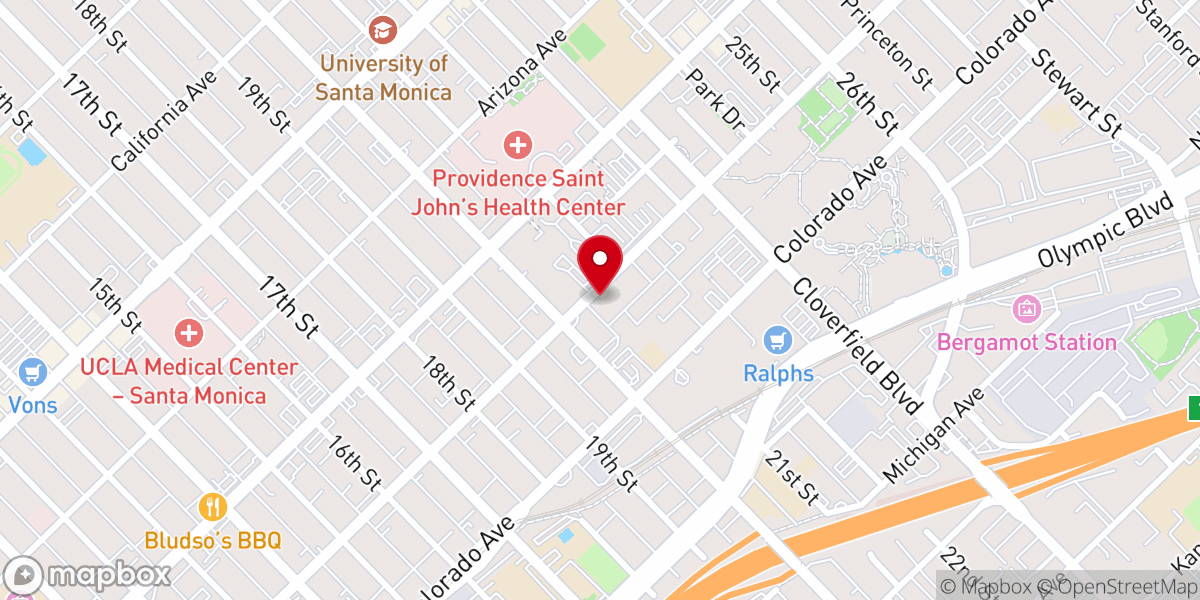 Map showing location of Pacific City Church