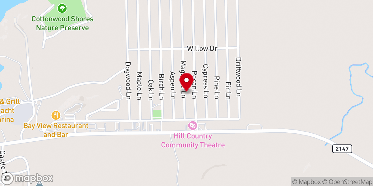 Map showing location of Trinity Bible Church