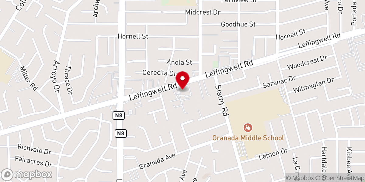 Map showing location of Calvary Homestead
