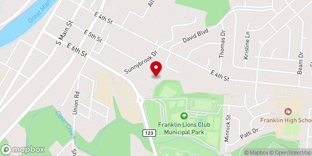 Map showing location of Mission Lane Baptist Church