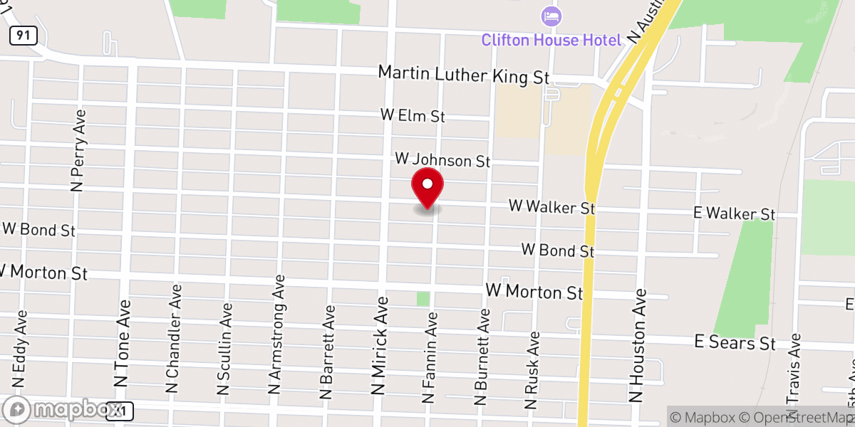 Map showing location of Haven Chapel United Methodist Church