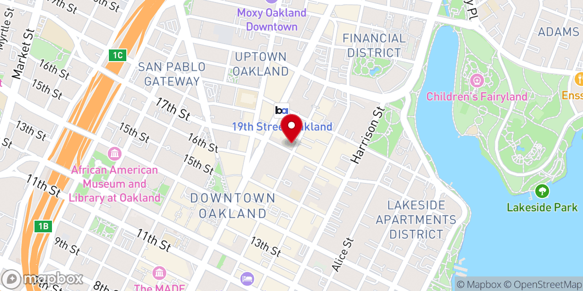 Map showing location of Resurrection Oakland Church
