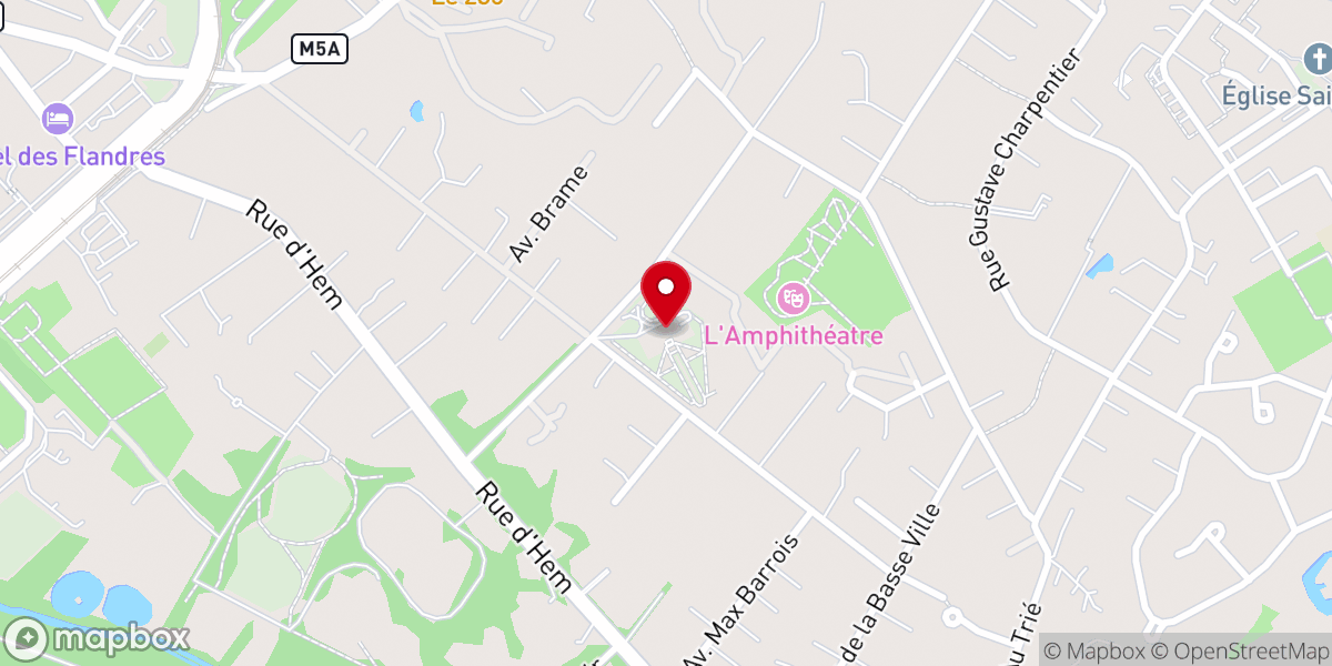 Map showing location of Villa Cavrois