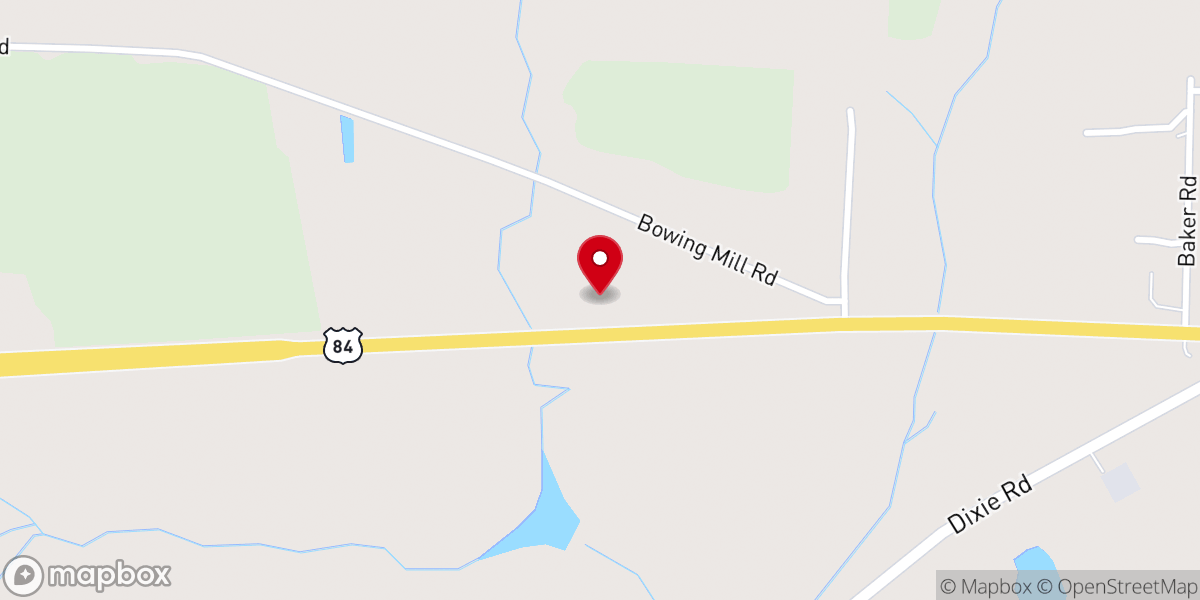 Map showing location of Northside Baptist Church