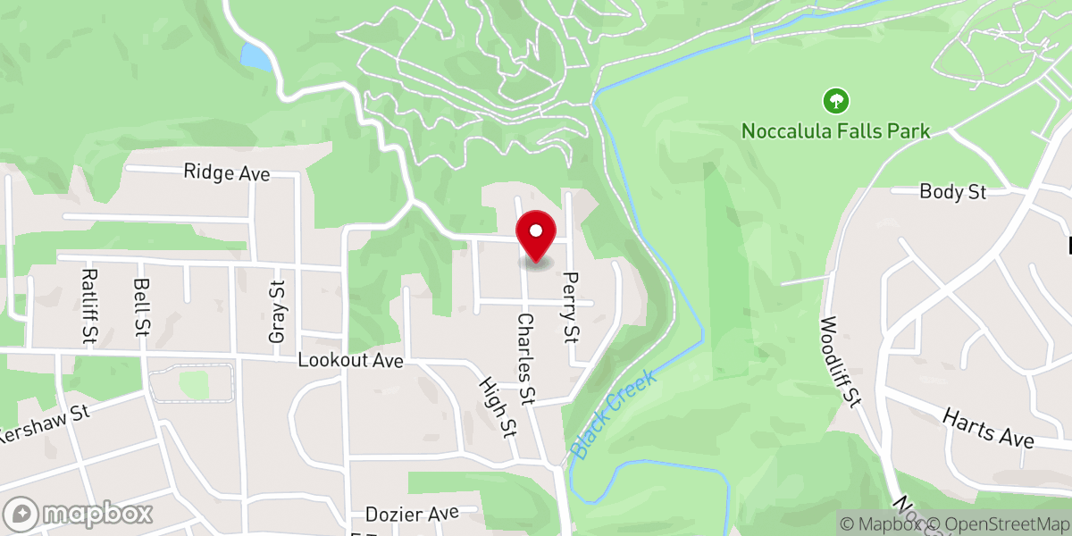Map showing location of Charles Street Church of God