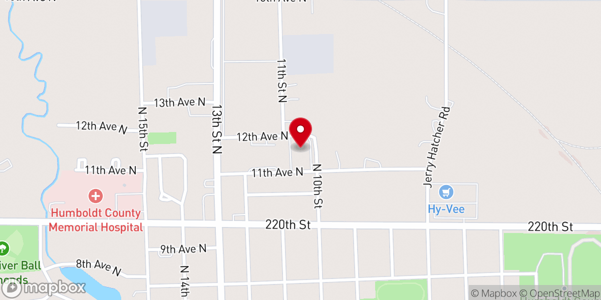 Map showing location of Zion Lutheran Church