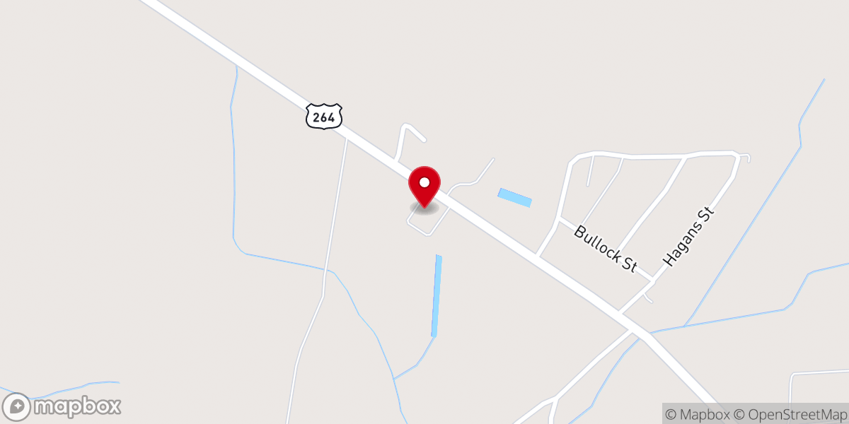 Map showing location of Marlboro Original Free Will Baptist Church