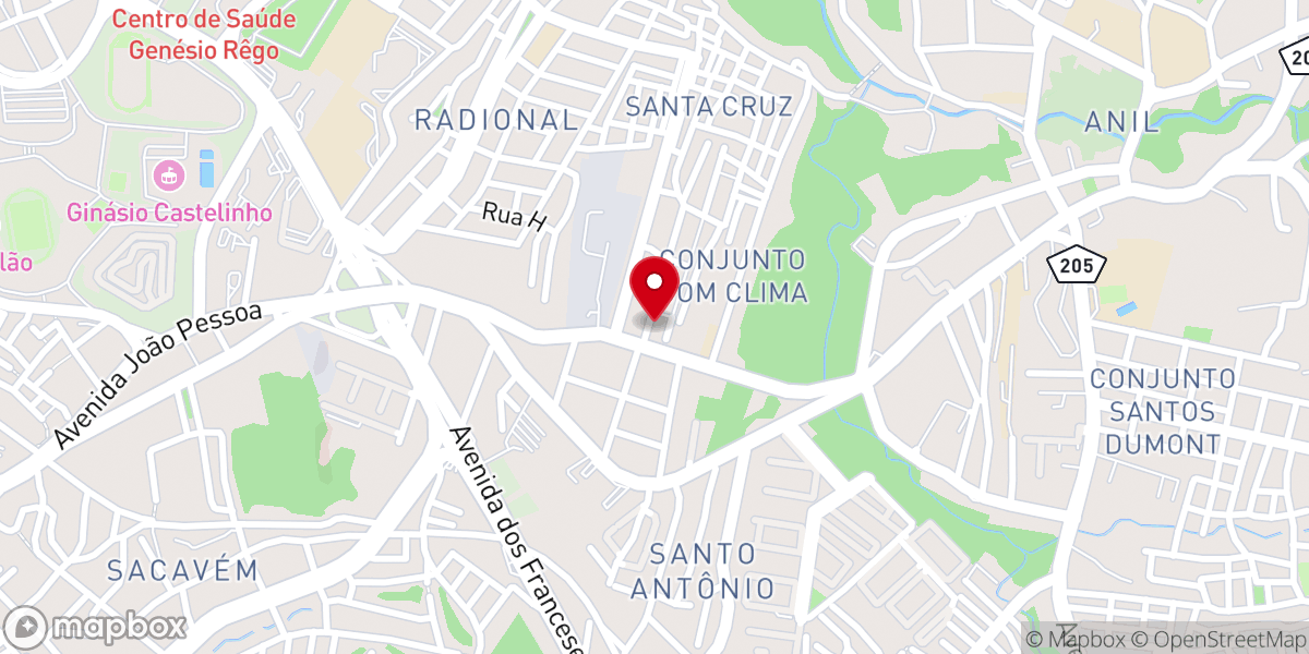 Map showing location of Igreja Cristã Evangélica - El Shadday