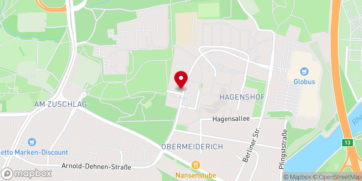 Map showing location of Landeskirchliche Gemeinschaft Duisburg - Nord