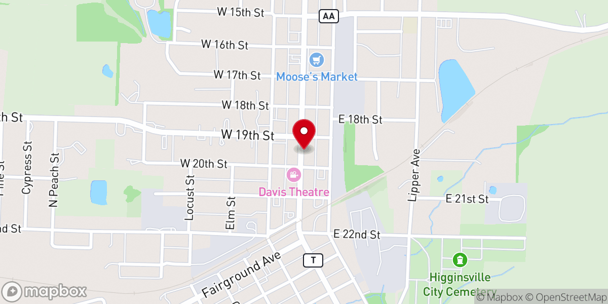 Map showing location of Generations Cafe