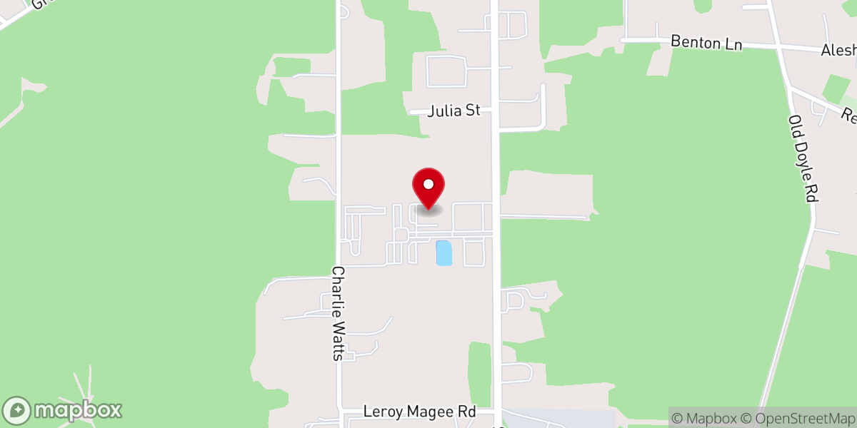 Map showing location of Livingston Parish Council