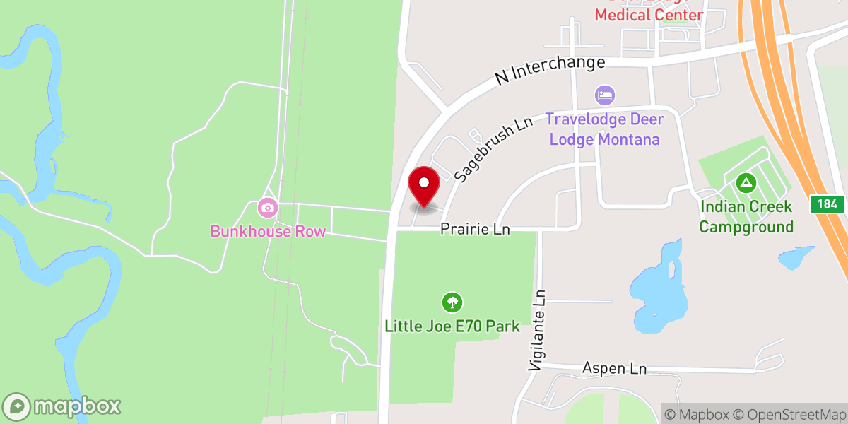 Map showing location of Grace Baptist Church
