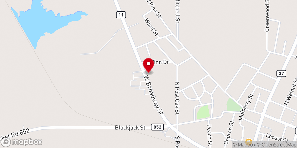 Map showing location of Pentecostal Lighthouse Church