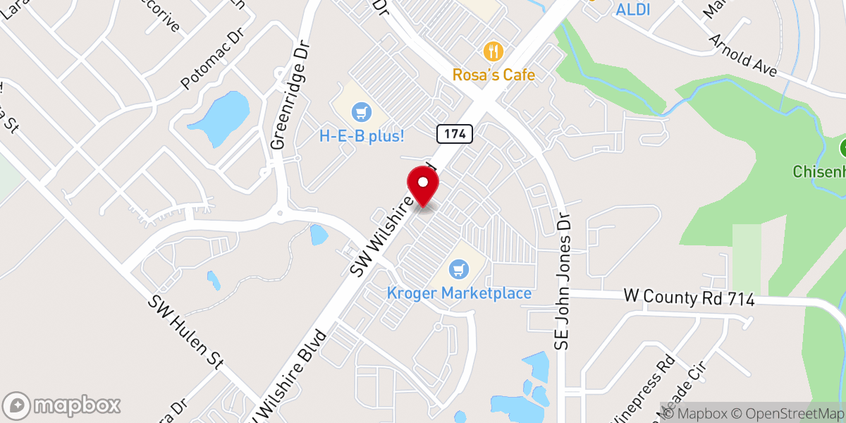 Map showing location of Golden Chick