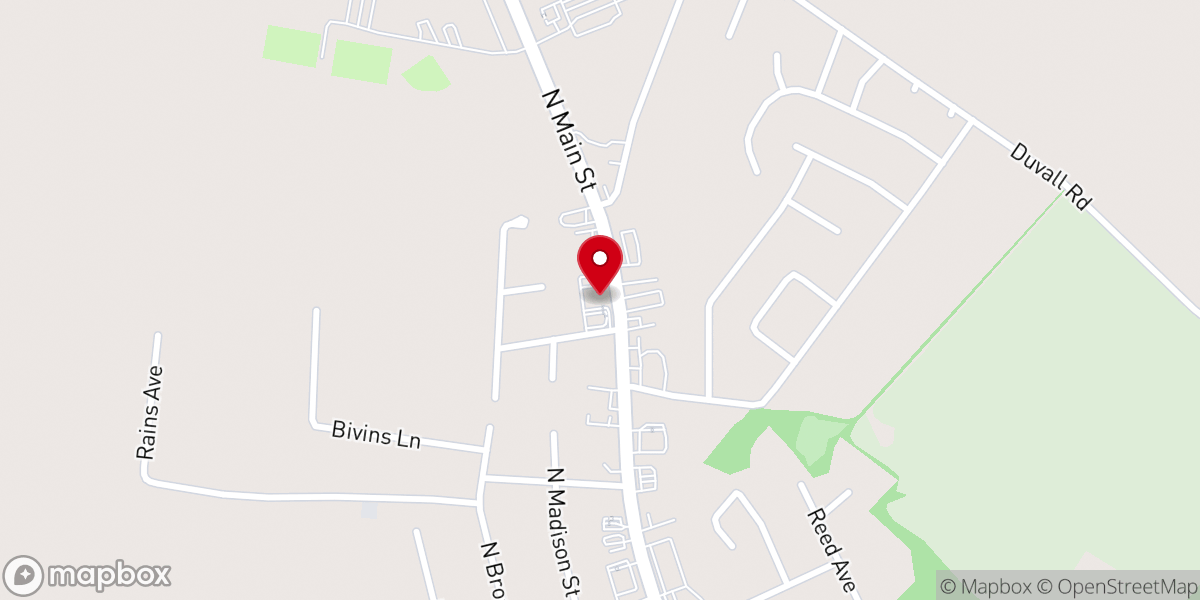 Map showing location of First United Bank and Trust Company