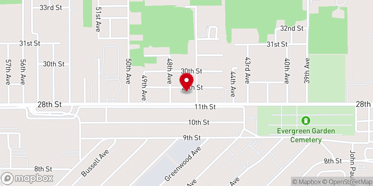 Map showing location of Gulfport Heights Baptist Church