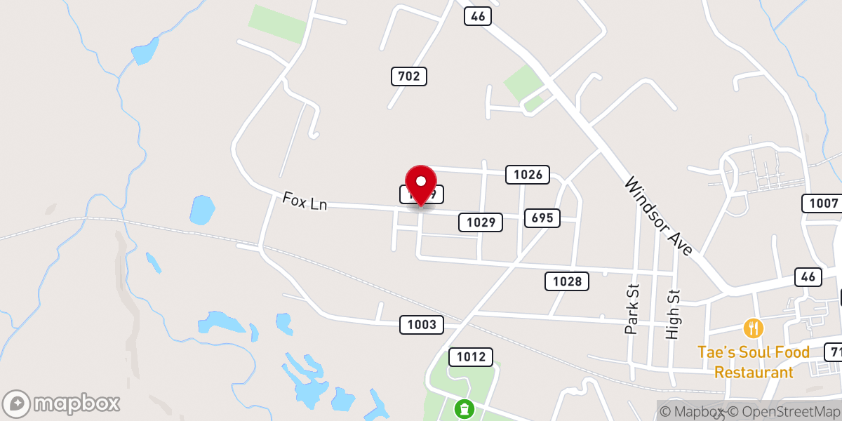 Map showing location of Faith Chapel Ministry - Food Distribution Center