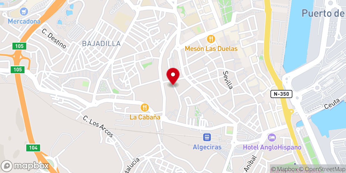 Map showing location of Casa de Hermandad Cofradia Salesiana La Borriquita