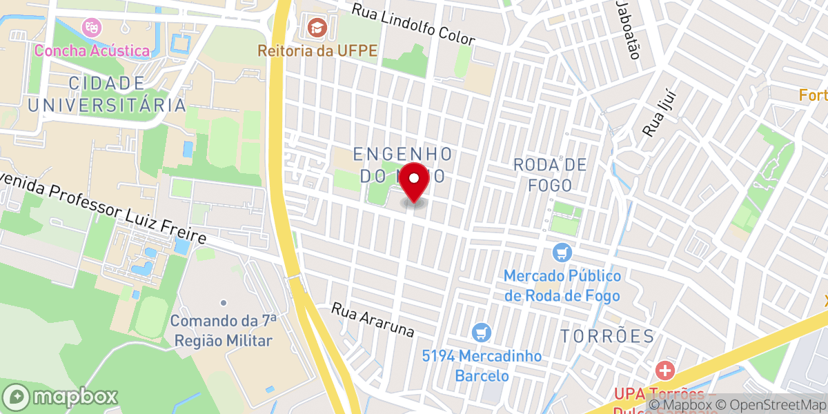 Map showing location of Igreja Evangélica Pentecostal Jesus é a Esperança