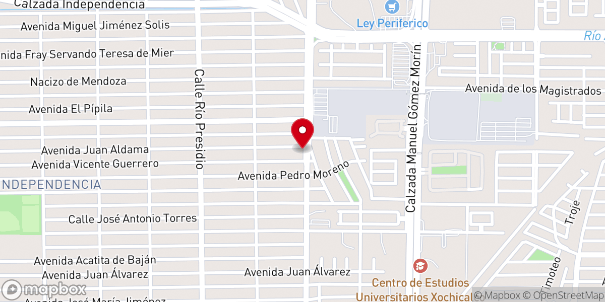 Map showing location of IGLESIA EVANGÉLICA A.R. Mision El Perdón