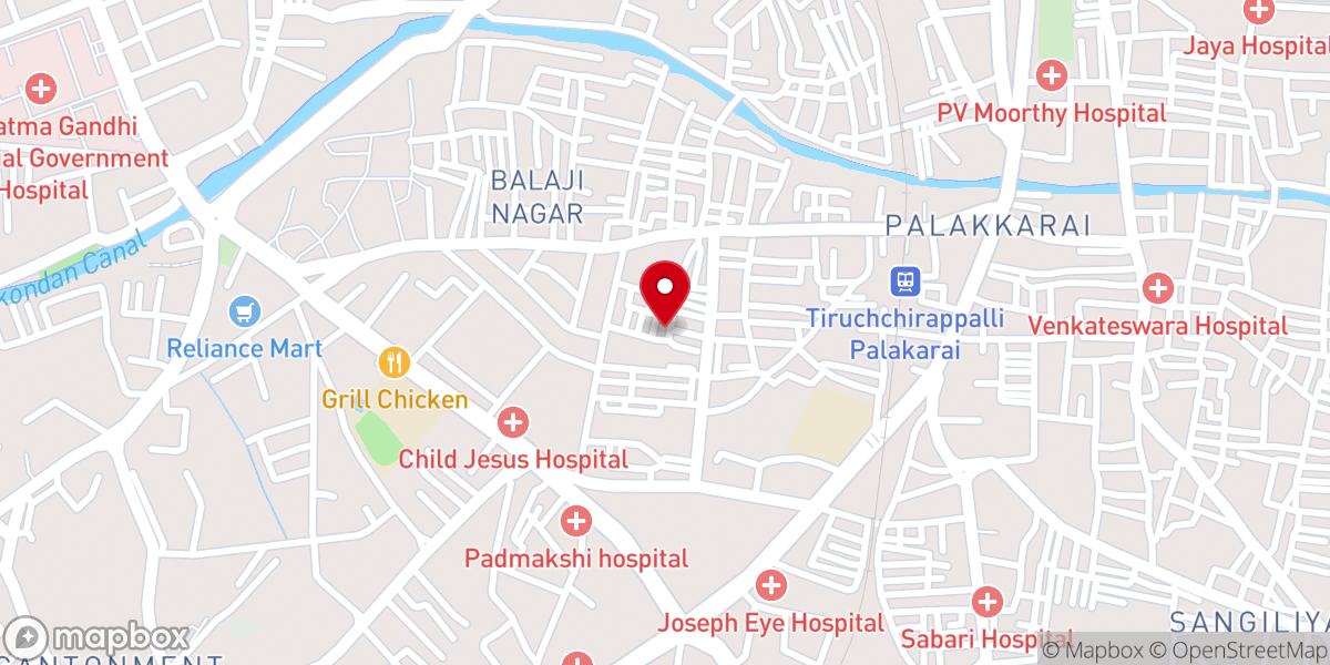 Map showing location of St. Antony's Church Marsinghpettai