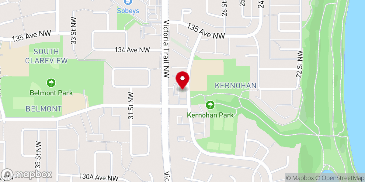 Map showing location of Masjid Al-Salaam (Clareview Mosque)