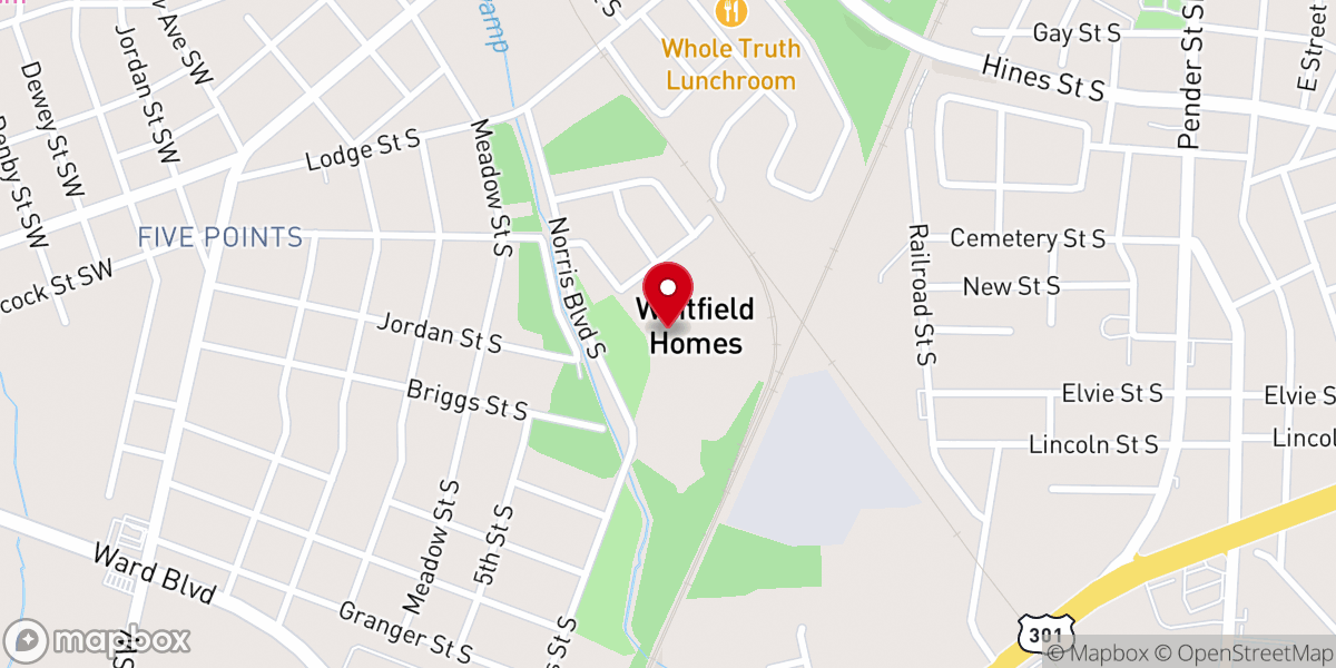 Map showing location of City of Refuge-North Carolina