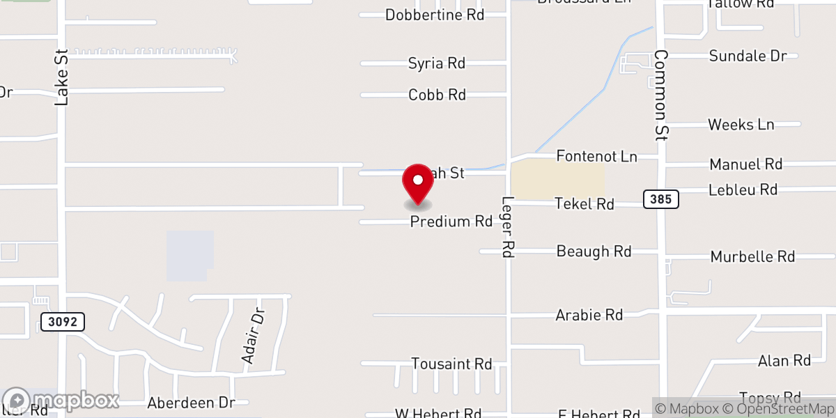 Map showing location of Zion Temple Baptist Church