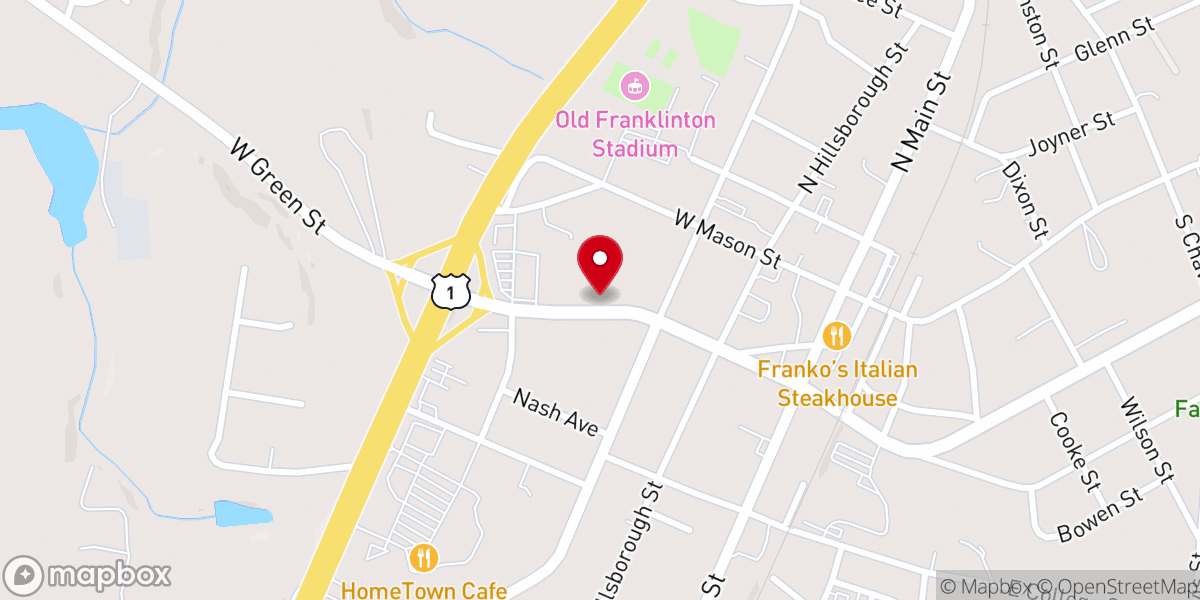 Map showing location of Allen Metropolitan A.M.E. Zion Church
