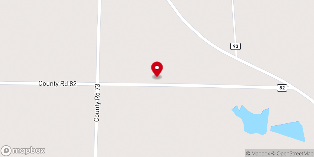 Map showing location of Zion Rock Church