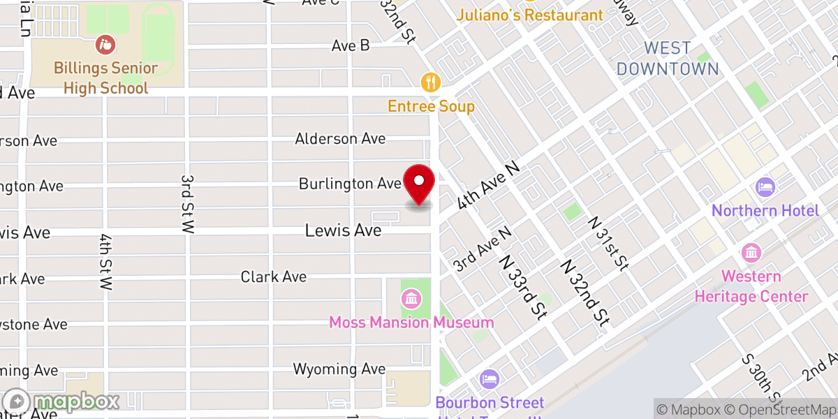 Map showing location of American Lutheran Church