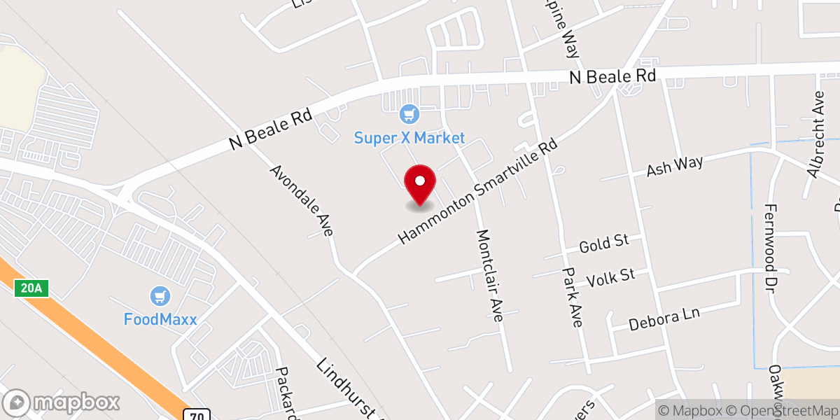 Map showing location of Casa Retiro San Juan Diego