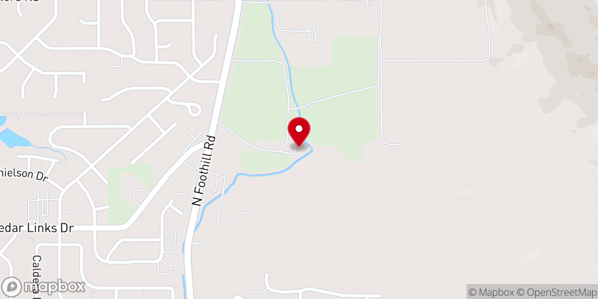 Map showing location of Medford Welfare Orchard