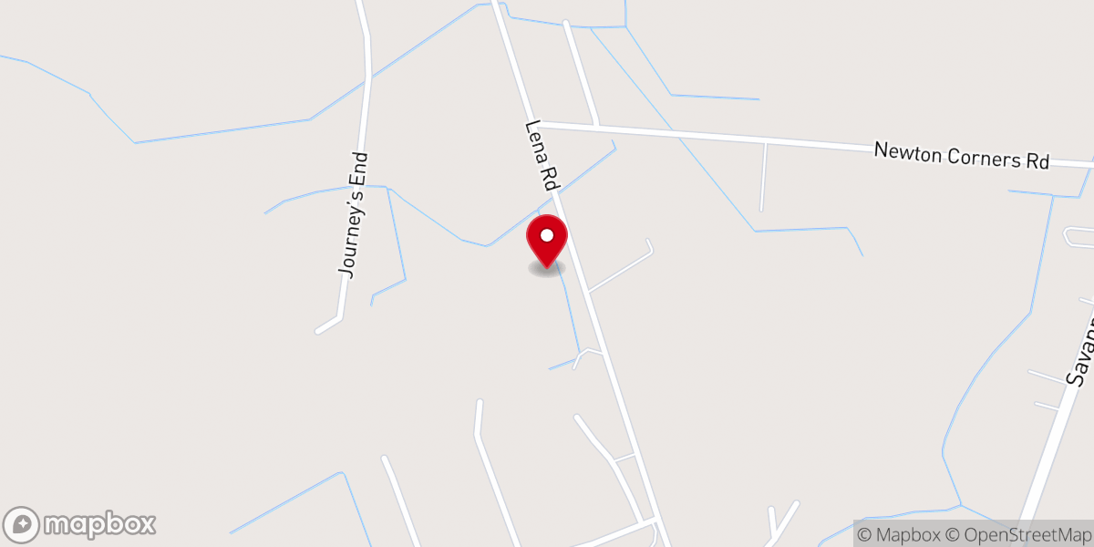 Map showing location of Ebenezer Holy Church