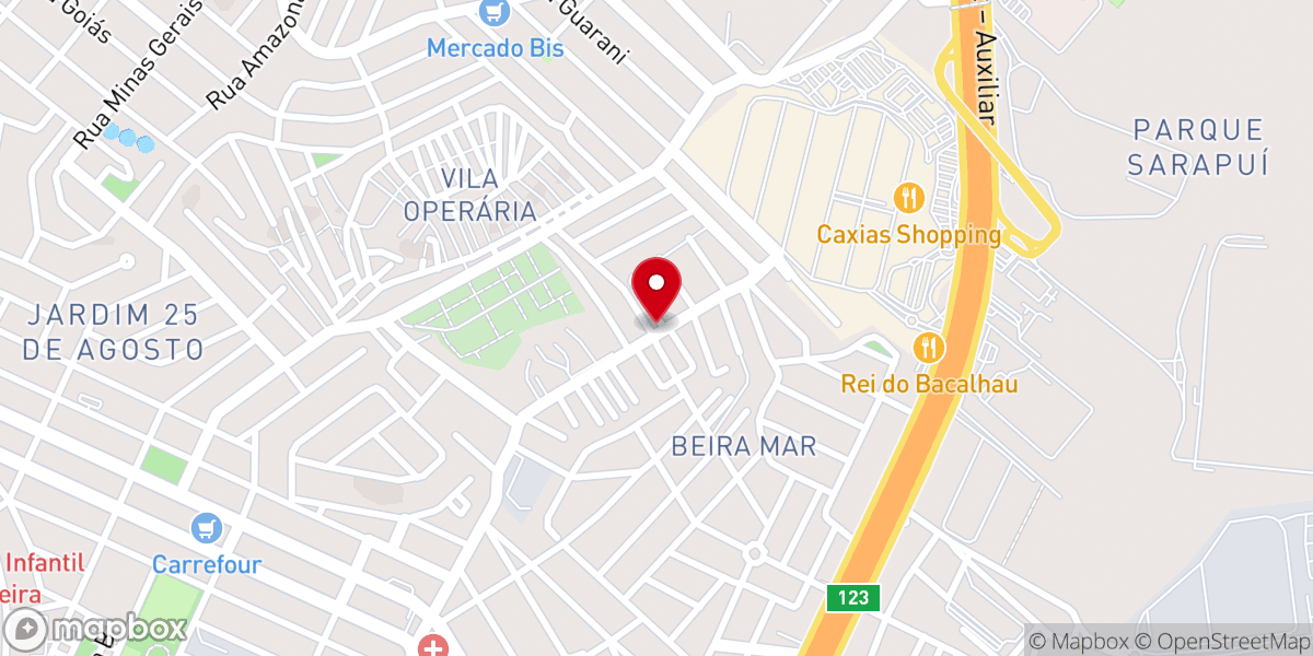 Map showing location of IGREJA BATISTA MANANCIAIS
