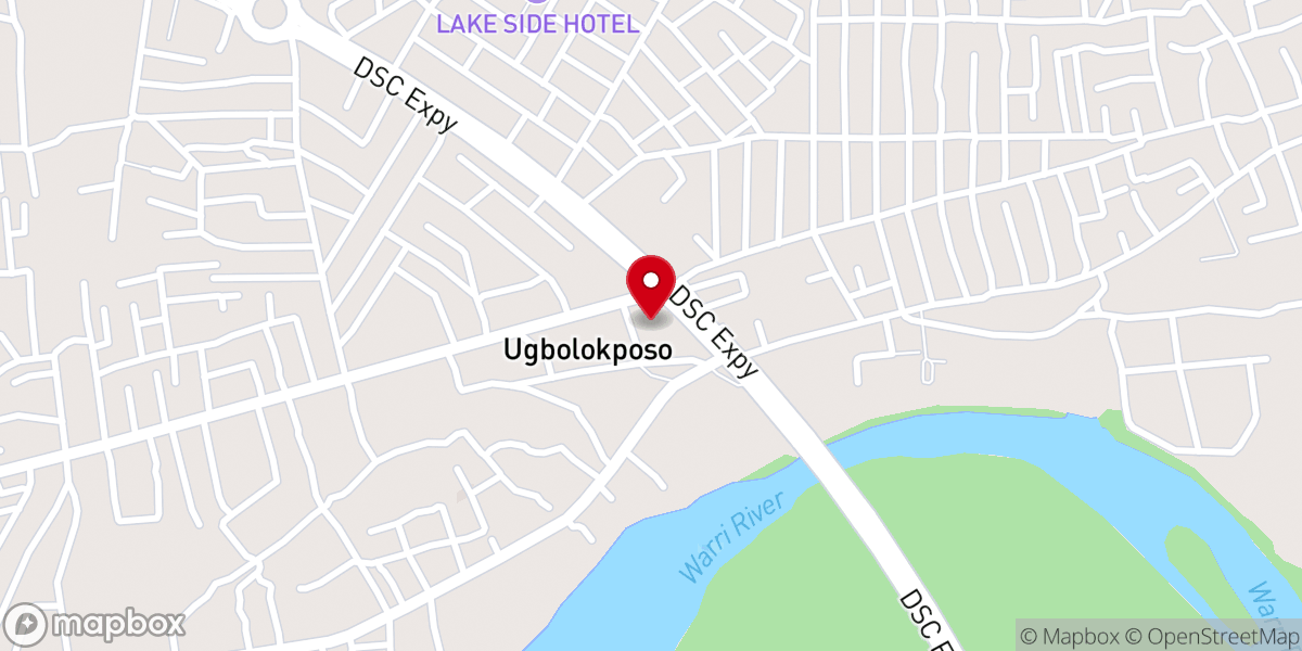 Map showing location of St. Luke's Anglican Church, Ugbolokposo