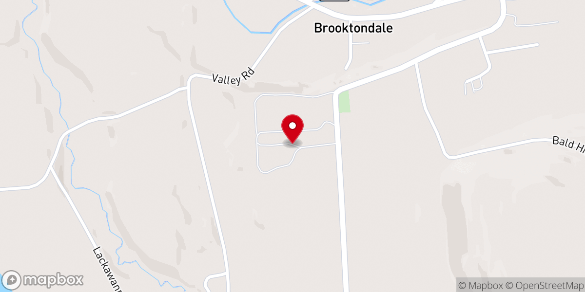 Map showing location of Brooktondale Nazarene Camp & Retreat Center