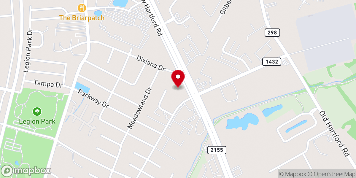 Map showing location of Southside Church of Christ