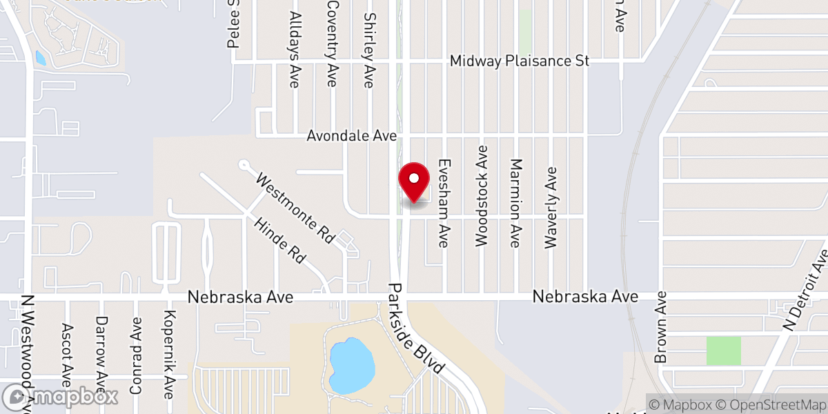 Map showing location of St Hyacinth Parish