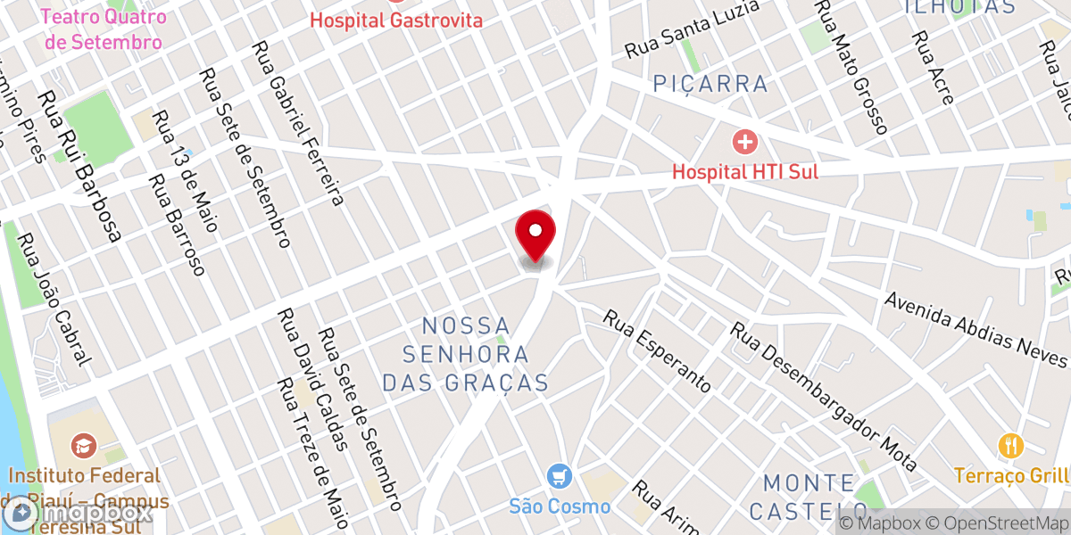 Map showing location of Ministério Palavra Viva Eficaz