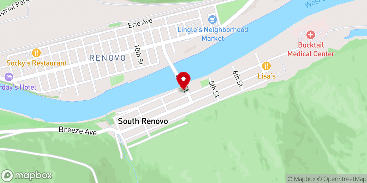 Map showing location of Christian Community Church