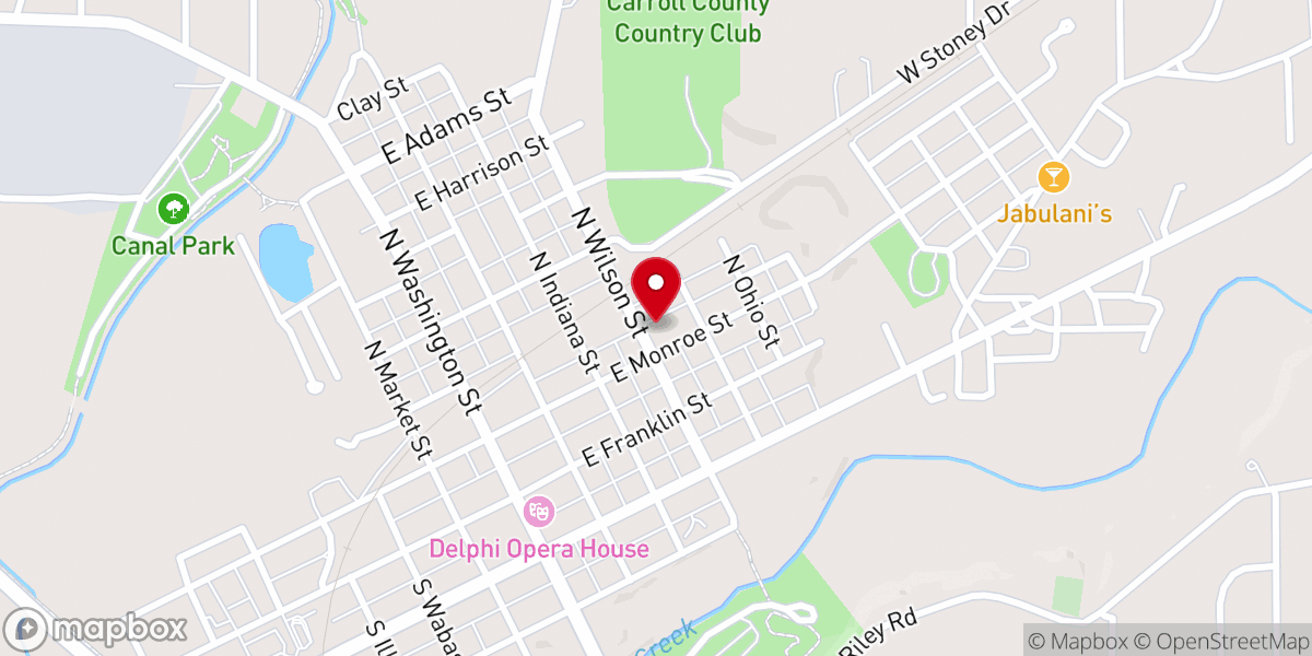 Map showing location of The Sanctuary Delphi Pentecostal Church