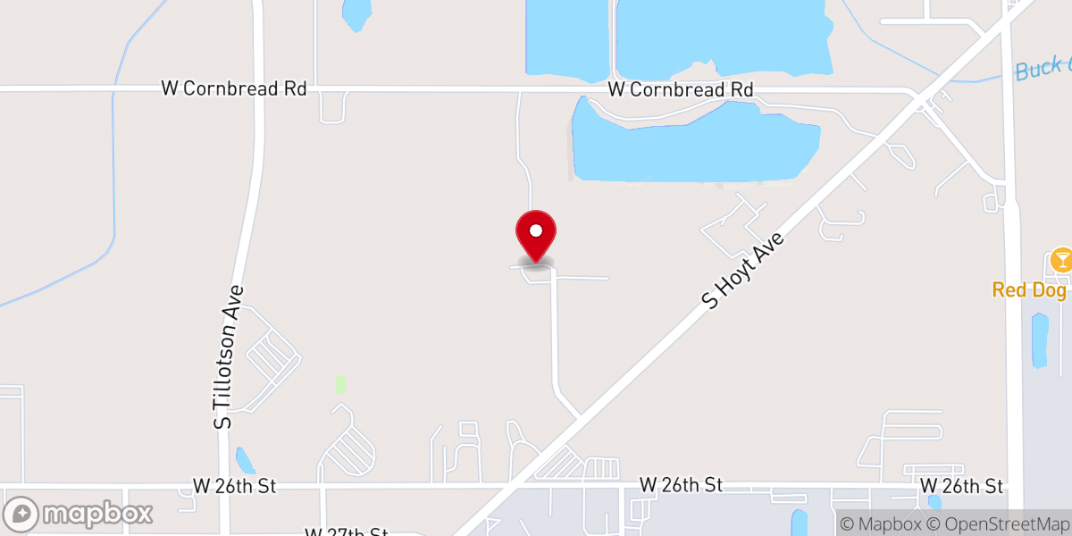 Map showing location of Memorial Baptist Church
